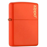 فندک بنزینی نارنجی طرح Zippo | بدنه برنجی، طراحی کلاسیک