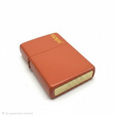 فندک بنزینی نارنجی طرح Zippo | بدنه برنجی، طراحی کلاسیک